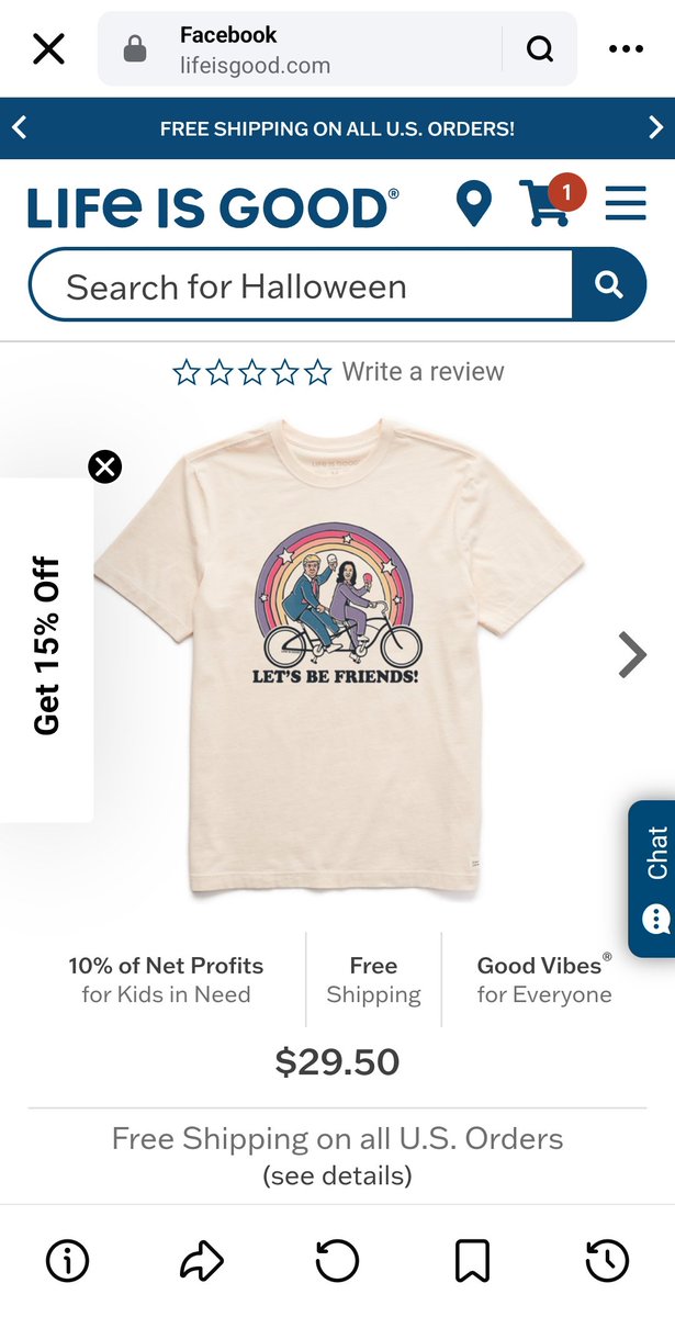 This shirt made me laugh and then I saw the secret message on it. Well done <a href="/lifeisgood/">Life is Good</a> #KamalaHarris #election2024