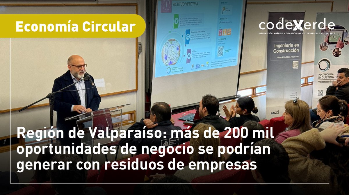 A partir del diagnóstico generado por #ValparaísoIndustriaCircular, se establece que menos del 2% de las empresas de la región declara sus residuos, debido a factores como la poca fiscalización o desconocimiento de estrategias de valorización. 👉👉bit.ly/4dqT480