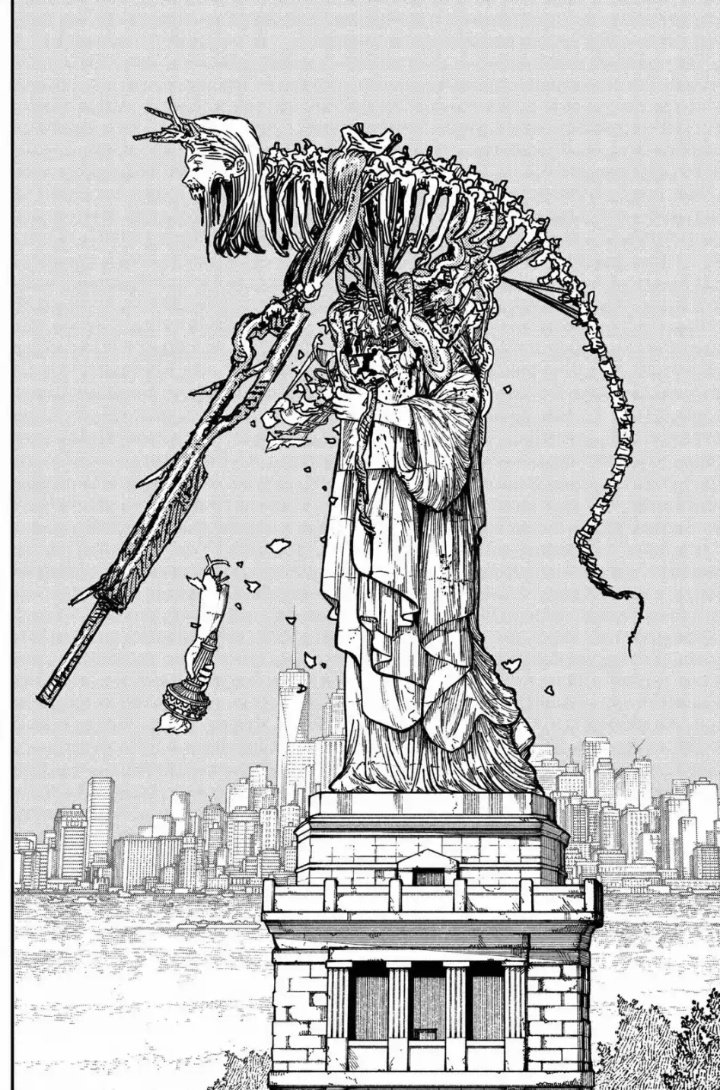 JackSablier's tweet photo. Chainsaw Man si soltó algo bestial esta vez, que genial. https://t.co/Ilm8zwL9iV