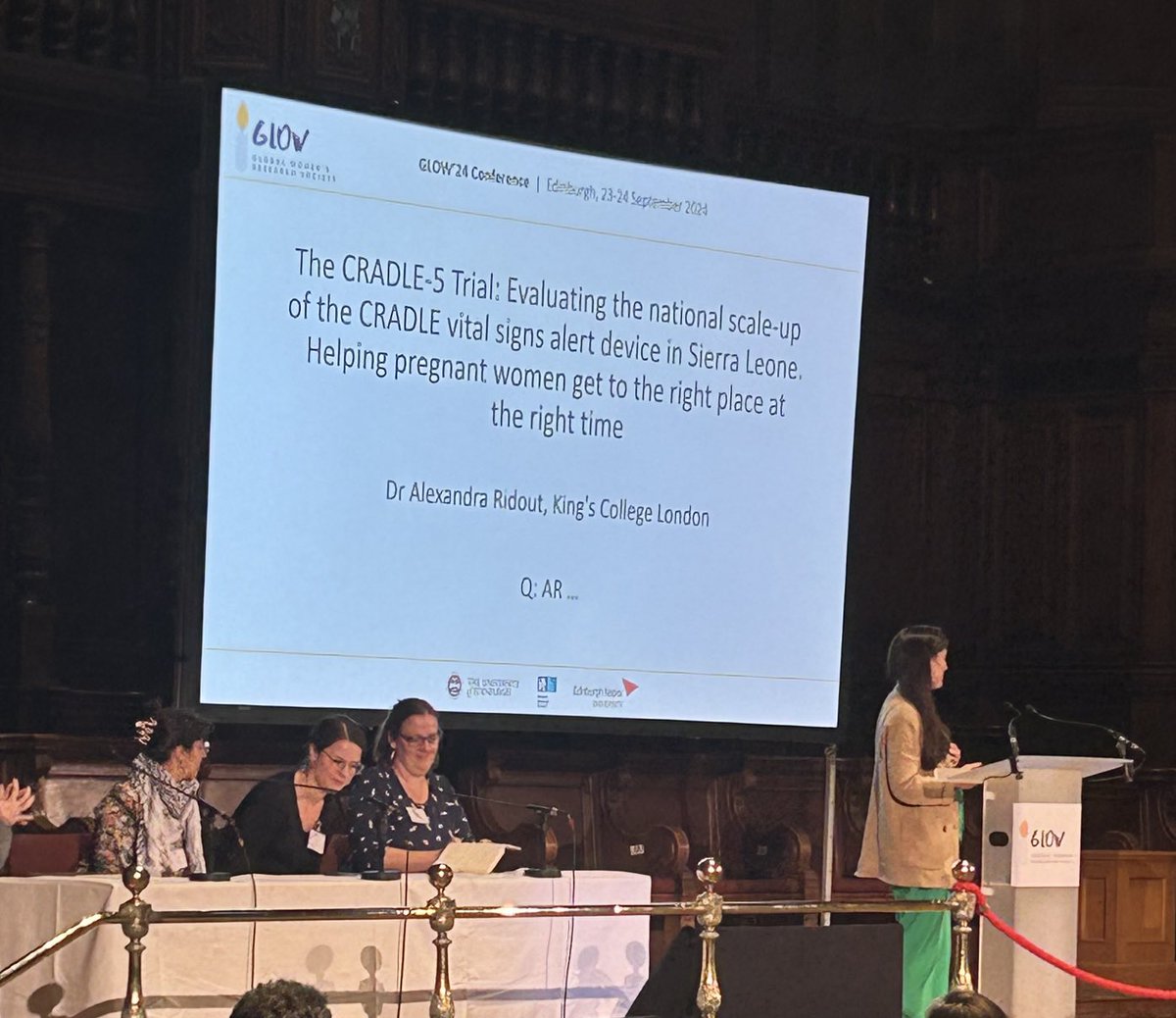 Andrew H Shennan OBE (@obsevidence) on Twitter photo Alex presenting at GLOW Edinburgh. Cradle5 team achieved a national scale up of Cradle VSA to >2000 facilities in Sierra Leone with evidence of improved uptake& quality of measurements. BP a fundamental necessity to detect pre-eclampsia. <a href="/AERidout/">Alexandra Ridout</a> <a href="/NIHRresearch/">National Institute for Health and Care Research</a> Alex presenting at GLOW Edinburgh. Cradle5 team achieved a national scale up of Cradle VSA to >2000 facilities in Sierra Leone with evidence of improved uptake& quality of measurements. BP a fundamental necessity to detect pre-eclampsia. <a href="/AERidout/">Alexandra Ridout</a> <a href="/NIHRresearch/">National Institute for Health and Care Research</a>