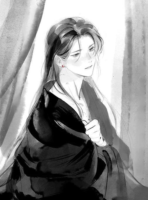 I updated my free ink brushset on kofi! (chu wannings for reference, link below)