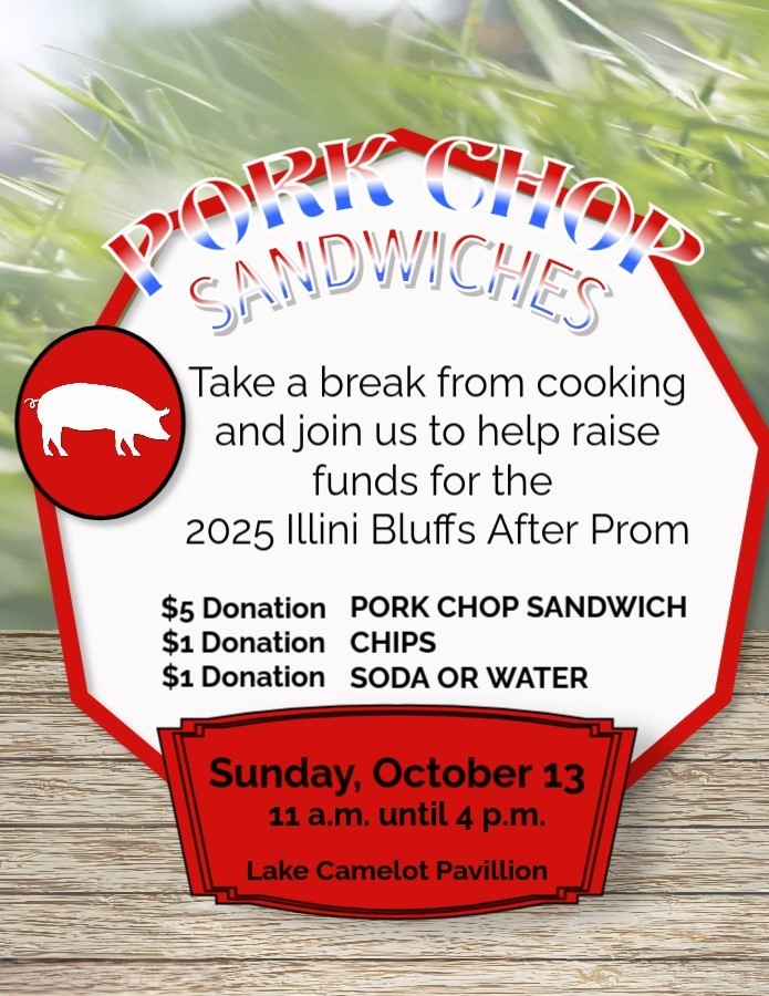 ib327schools's tweet photo. Illini Bluffs After-Prom will host a pickleball and pork chop event on Sunday, October 13th! Please see the following attachments for more info on how to sign up and participate. #ibtigerpride https://t.co/U1SZNClpbx