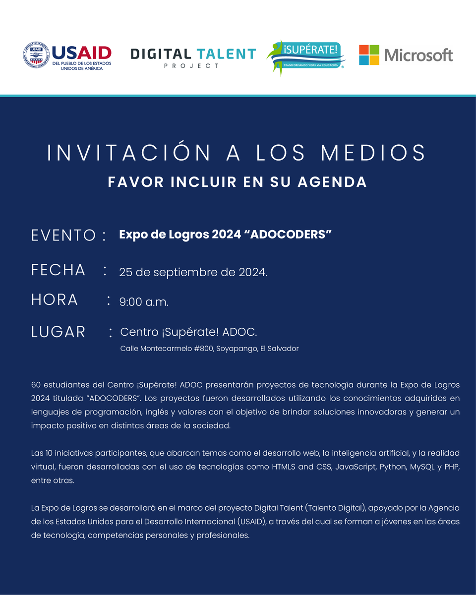 Programa ¡Supérate! tweet media