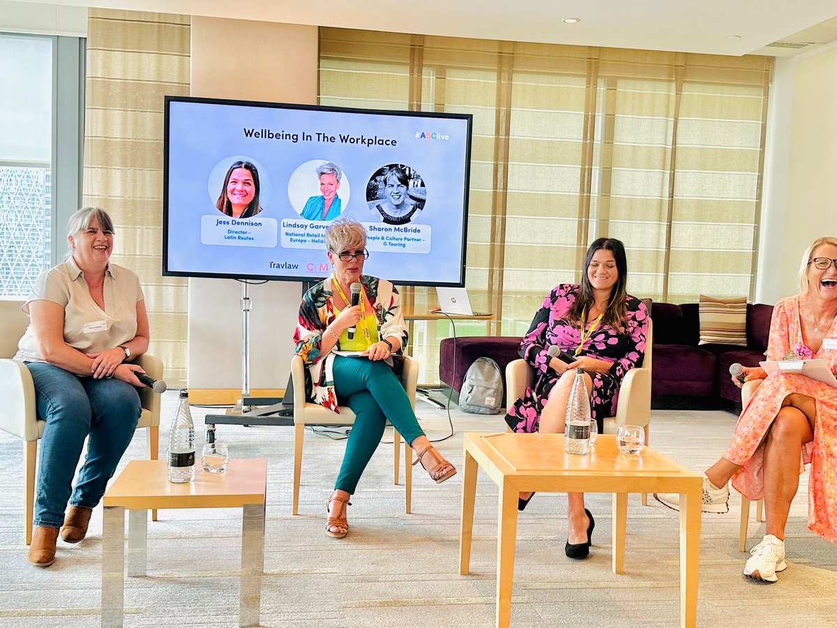 It’s all about wellbeing in the workplace now at #ABClive with our amazing panel - and what subject could be more important?