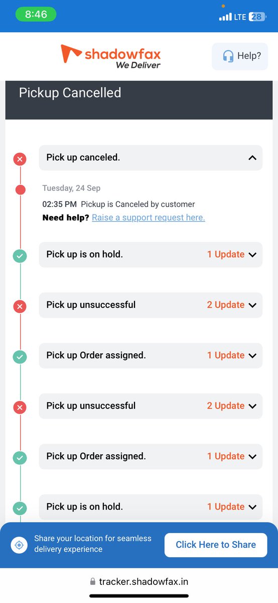 piyush_ag's tweet photo. @JasminBaral_456 @AjioCares I am also facing similar issue while returning the product. Since last 6 days courier is sending msg that pickup has failed. The product is also counterfeit. 27th Sept is last date for return and they ll lock return option. Its a scam..@jagograhakjago @AJIOLife https://t.co/EndRzoauz6