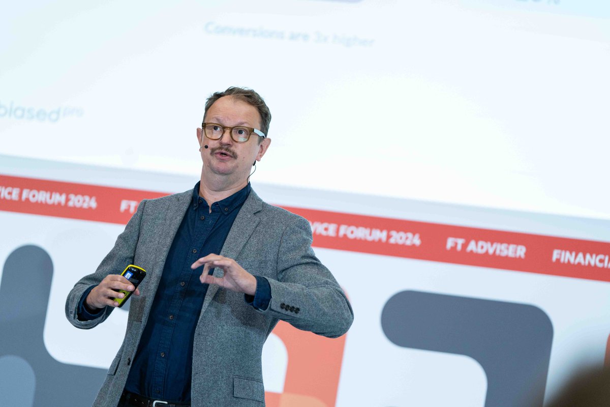 FTAdviser's tweet photo. Our lightning talk on converting leads into long-term clients has concluded! Our speaker @timgrimsditch, Chief Marketing Officer at @unbiaseduk, explored how speed impacts success. #FAF2024 https://t.co/ZUMMnw2zSK
