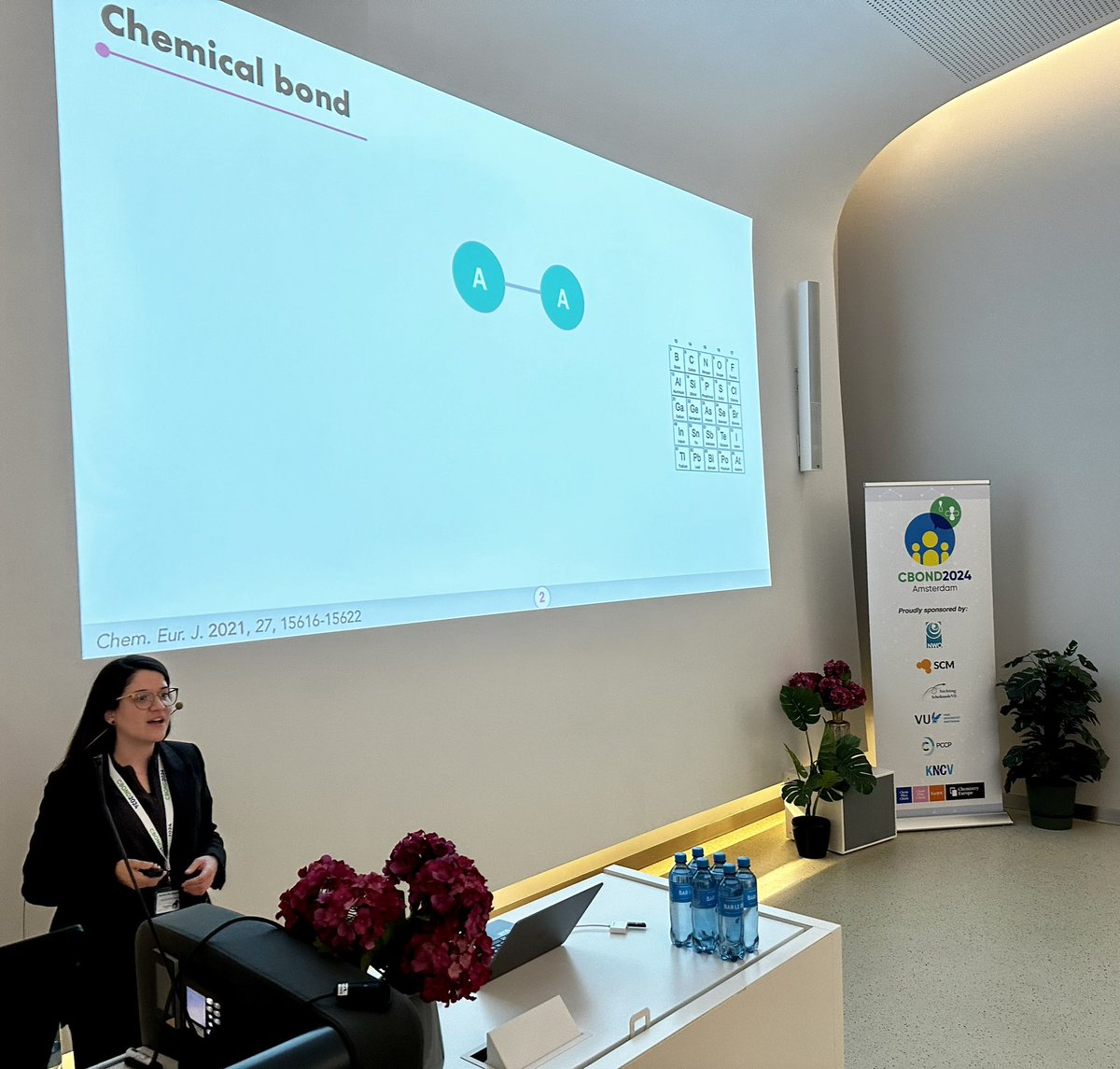 Daniela Rodrigues Silva (<a href="/Daniela_R_Silva/">Daniela Rodrigues Silva</a>) of <a href="/VUamsterdam/">Vrije Universiteit Amsterdam (inactief)</a> and <a href="/VU_TheoCheM/">The TheoCheM Group (Inactive)</a> presents a contributed talk <a href="/CBOND2024/">CBOND2024</a> on the “Nature and Strength of Group-14 A–A' Bonds.” #CBOND2024