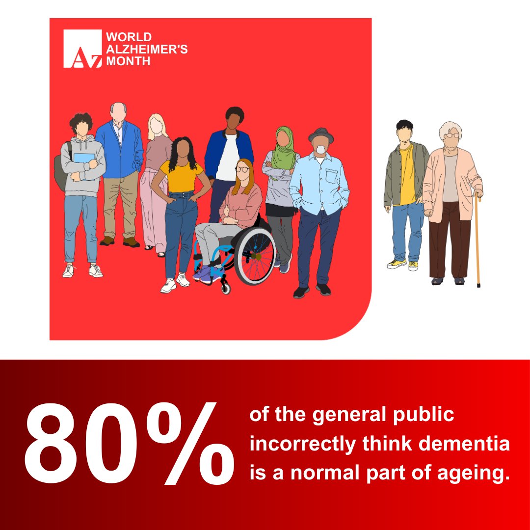 Did you know that 80% of the general public incorrectly believe that dementia is a normal part of ageing? This number has dramatically increased since 2019, when it was 66%.

Understanding that dementia is a medical condition is the first step in challenging stigma and ensuring