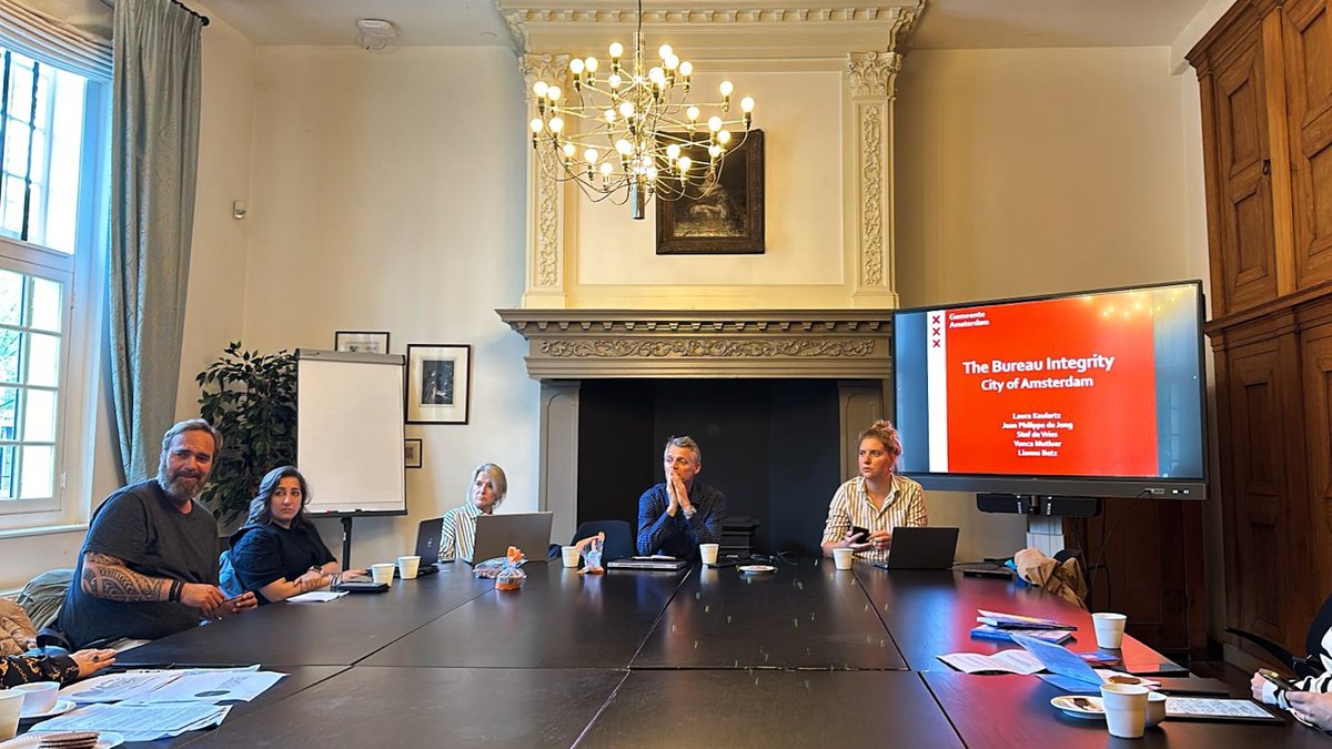 IDM_Albania's tweet photo. To bring to #Alb the best practices followed by the public administration of the Netherlands, the #IDM, #DAP and #MAPA team concluded the 1-st day of the study visit, at The Hague Academy for Local #Government and the Office of Integrity at the Municipality of #Amsterdam. #SIDA https://t.co/3cnutDtqgL