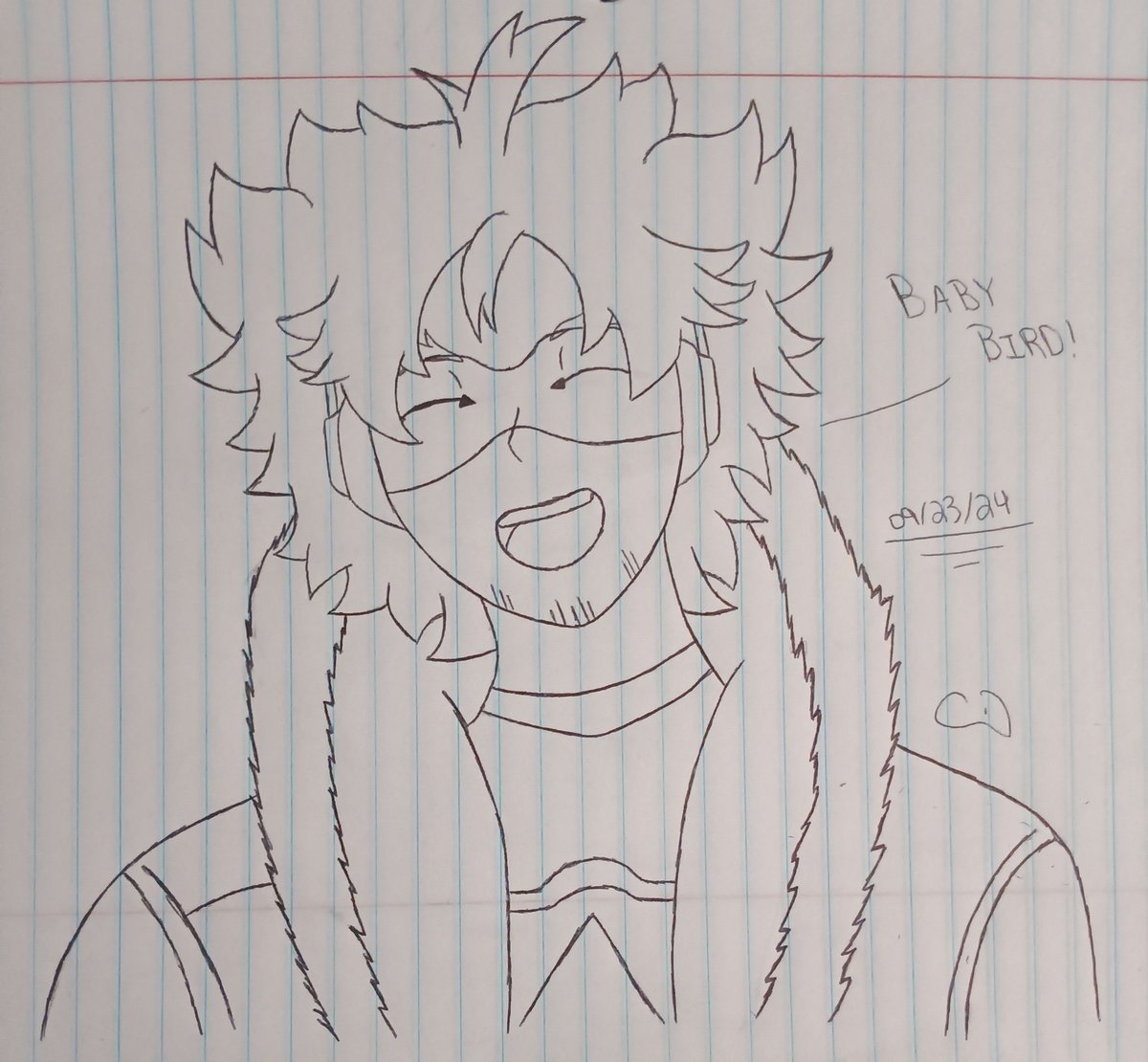 ContonsFirst's tweet photo. Sketch W.I.P. of my dear baby daddy Keigo🧡

Always in love with the bird man :>

I s a y that I'm gonna digitalize this today but I didn't get to sleep last night and there's a few chores to do around the house-

But I don't think I did too bad, right? I love it :D

#myartwork https://t.co/nMMpY7iqEn