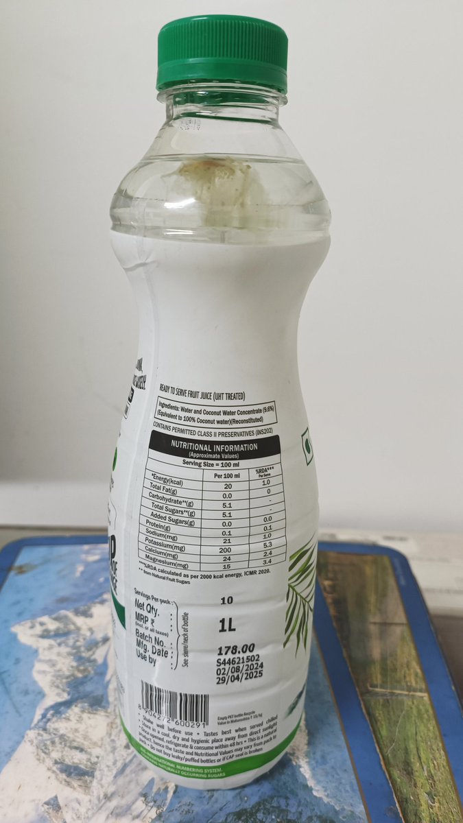 digishp's tweet photo. @storiafoods I'm a loyal customer of your coconut water. But see what I see floating in an unopened bottle today 😳 How's this possible?? https://t.co/vqMxSTWiNw