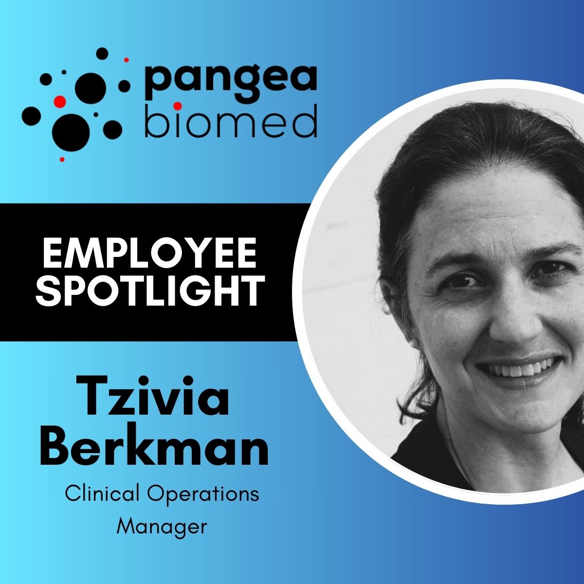 This week the spotlight lands on our Clinical Operations Manager, Tzivia, whose dedication to precision oncology honors her aunt’s eight-year battle with breast cancer. Her passion for the field makes us very grateful to have her on our team! #PangeaBiomed #PrecisionOncology