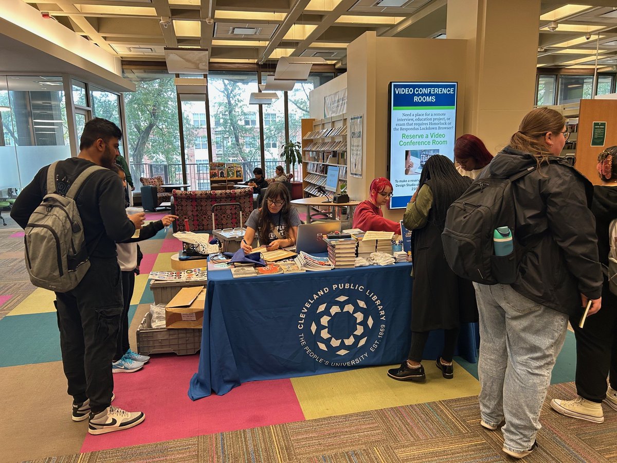 September is Library Card Sign-up Month

Visit the 1st floor of the library today until 1pm to sign up for a library card at the Cleveland Public Library and learn about the many resources they have available and get some free swag <a href="/cleveland_pl/">Cleveland Public Library</a>