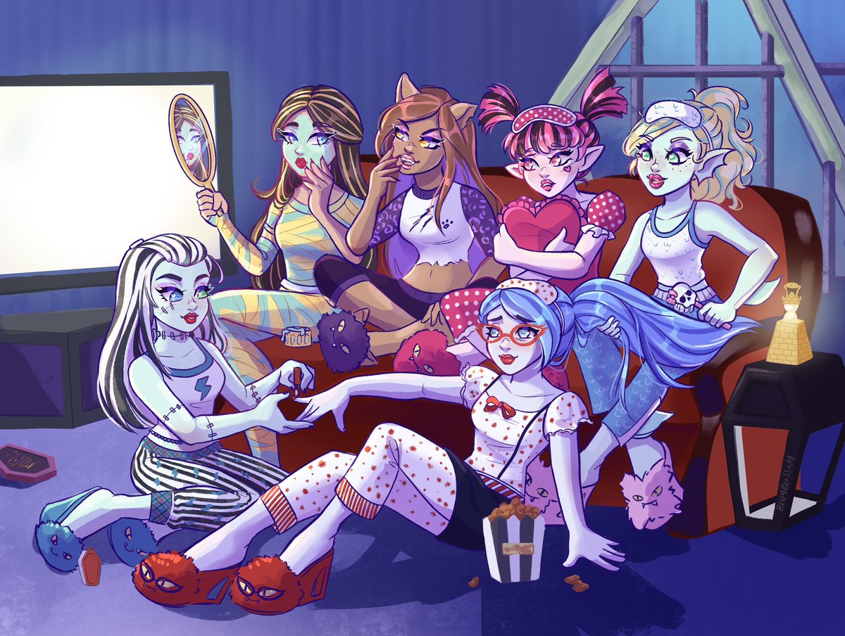the girls 💀🎀💅🏻🩷 #monsterhigh #mh