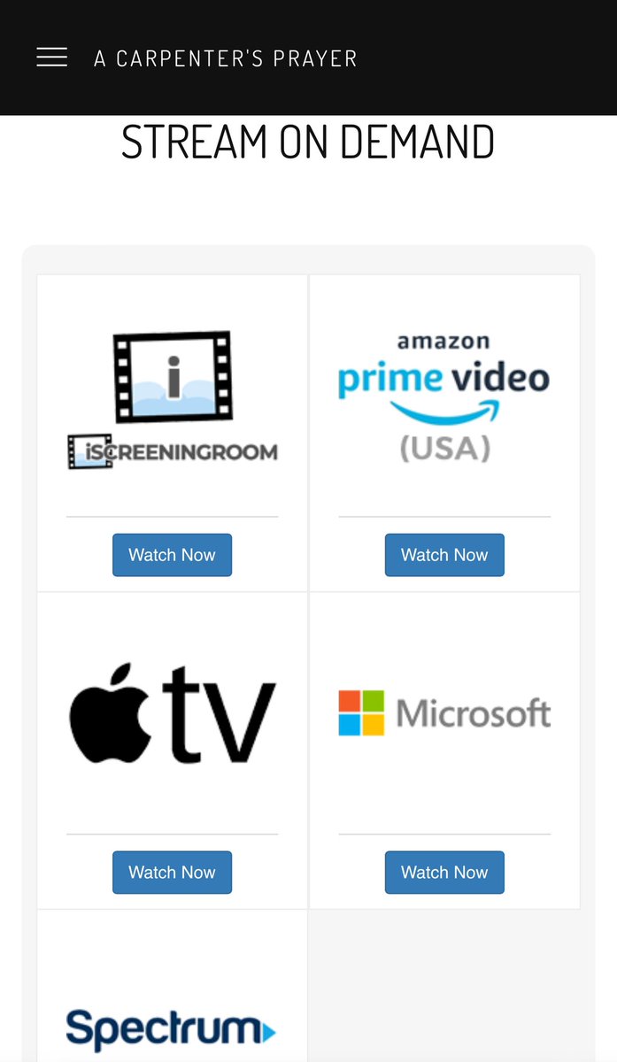 CarpenterPrayer's tweet photo. Today is the day! A Carpenter’s Prayer is now streaming! Available to rent or purchase. https://t.co/2f2mYZkdK7
#appleTV #primevideo #foresterfilm https://t.co/zP5uhIuDbN