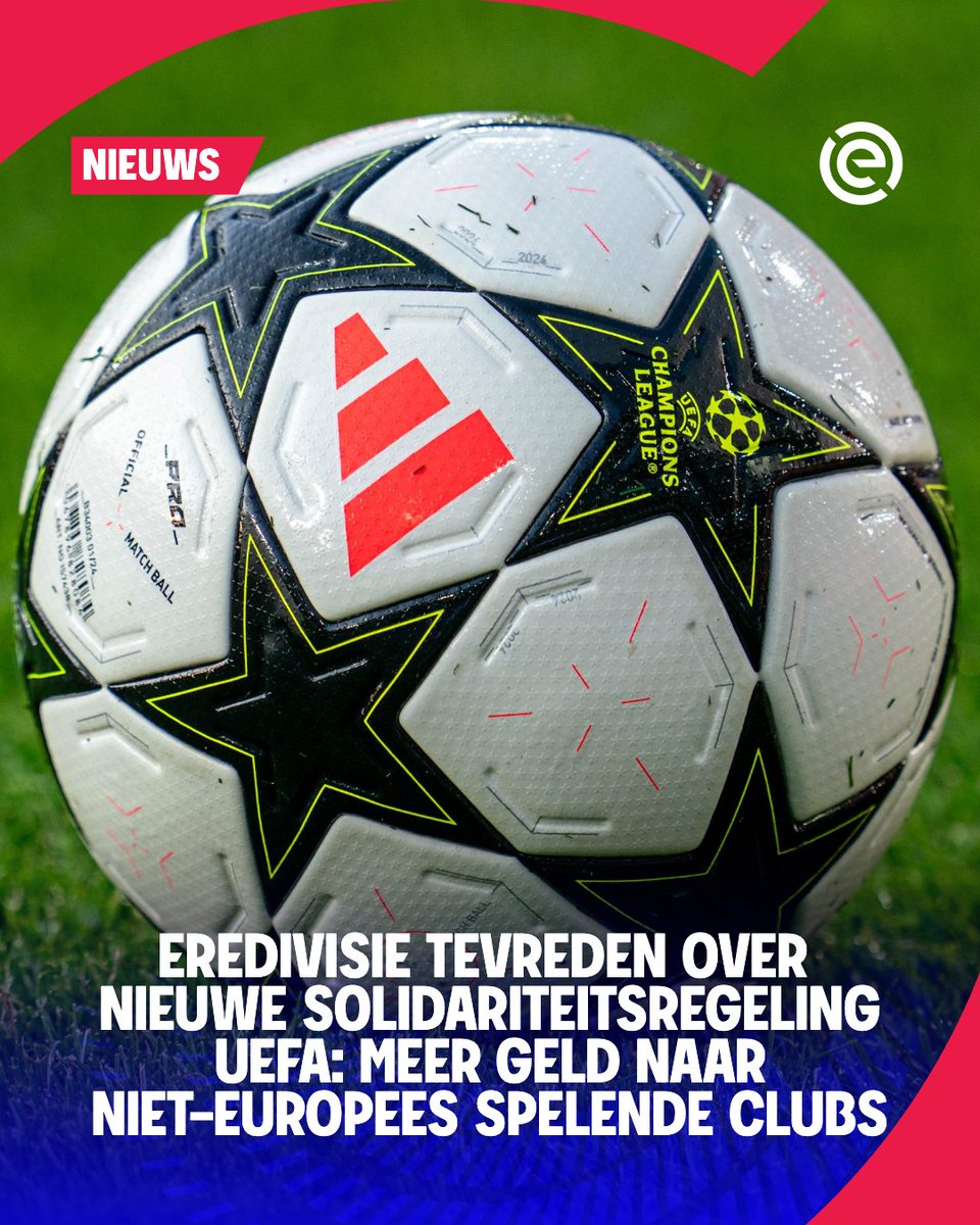 Mooi nieuws: vandaag heeft het UEFA Executive Committee ingestemd met een nieuwe solidariteitsregeling  ⚽️✅️ Dit betekent dat er meer geld gaat naar niet-Europees spelende clubs

Lees meer 👇
eredivisie.nl/nieuws/eredivi…
