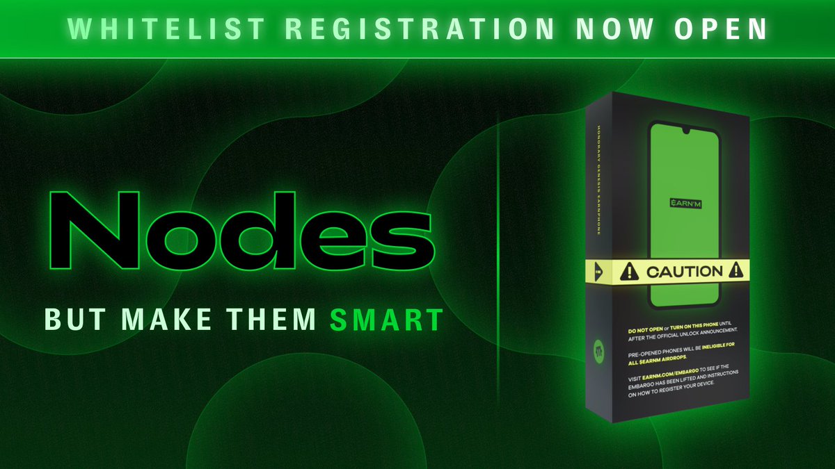 smartn0des's tweet image. Own the Future Now with EARN’M SmartNodes! 🚀

Introducing revolutionary cloud-based EarnPhones validating users and transactions with EARN’M SmartWallet!
SmartNodes turn attention and data into power – bringing Web2 users into Web3 and slashing gas fees across any EVM-compatible…