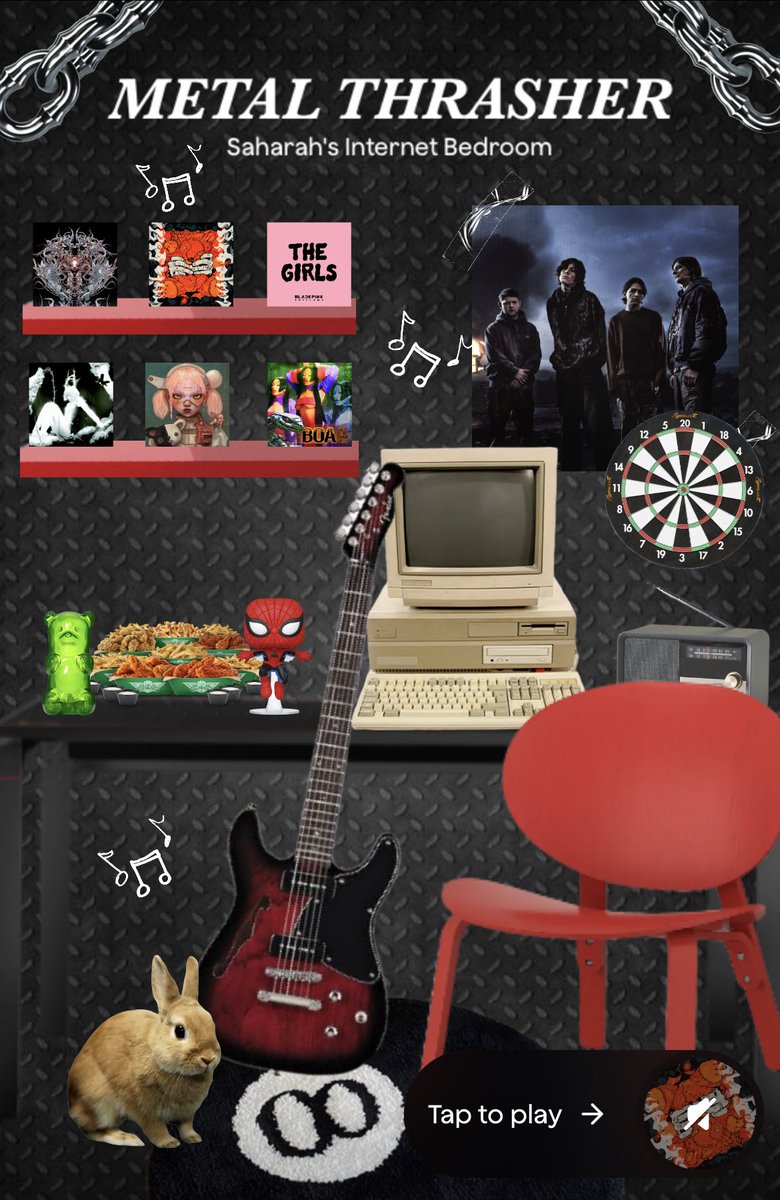 SaharahInfinity's tweet image. none of those albums are metal AT ALL but they did get it right that i have a bunny