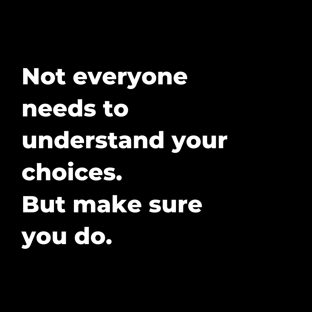 rosspower's tweet photo. We spend a lot of time in life explaining our decisions, to friends, parents, colleagues, strangers

You don't have to; but you must be able to understand them yourself https://t.co/iO8XqxcBOc