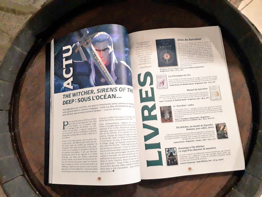 Le premier numéro de Chimères sera vendredi en kiosque et dans les librairies d'imaginaire ! 🤩
Voici juste un petit aperçu du gros dossier consacré à The Witcher...
À découvrir aussi : des entretiens d'Andrzej Sapkowski, Robin Hobb, Enki Bilal, un dossier Donjons et Dragons...