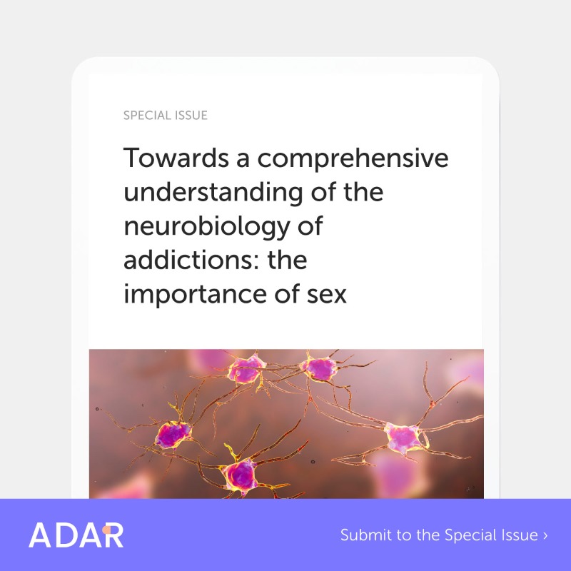 FrontPartners's tweet photo. Are you currently researching the sexual neurobiological differences in addiction?

The Special Issue 'Towards a comprehensive understanding of the neurobiology of addictions: the importance of sex', led by @Jdlorente, @cuitavi94 and Dr Hipolito is now accepting submissions!