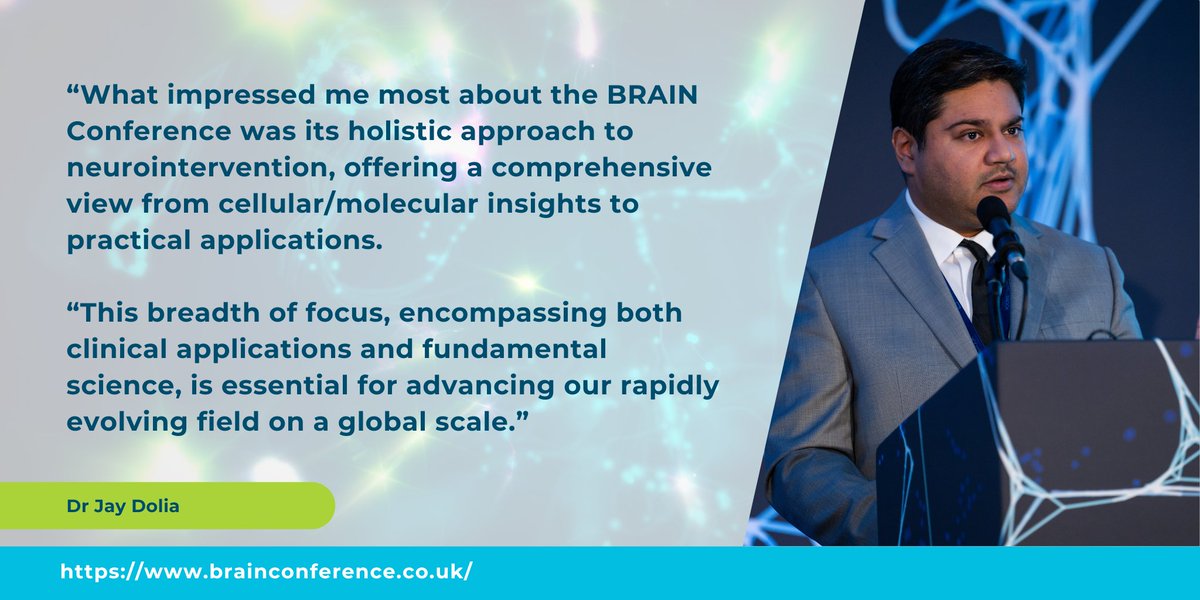 BRAIN Conference (@brainconferenc1) on Twitter photo Join us in London from Monday 2 to Wednesday 4 December for an exceptional opportunity to explore the latest advancements in neurointervention!
<a href="/JayDoliaMD/">Jay Dolia MD</a> expressed his enthusiasm for the BRAIN Conference, stating:
“What impressed me most about the BRAIN Conference was its Join us in London from Monday 2 to Wednesday 4 December for an exceptional opportunity to explore the latest advancements in neurointervention!
<a href="/JayDoliaMD/">Jay Dolia MD</a> expressed his enthusiasm for the BRAIN Conference, stating:
“What impressed me most about the BRAIN Conference was its