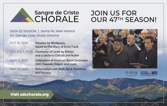 The Chorale is excited to announce our 47th season!