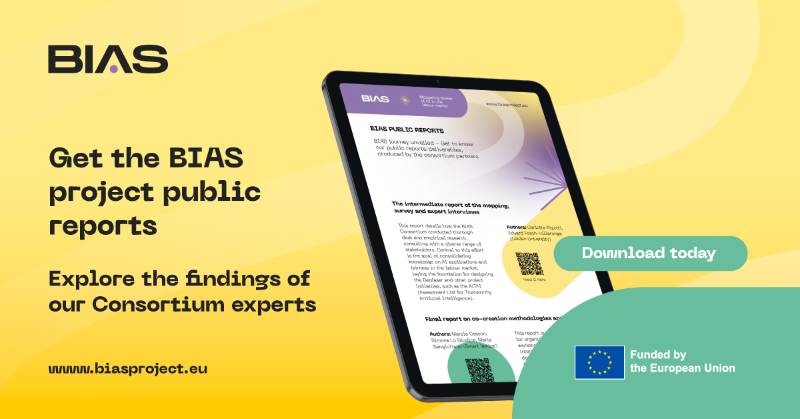 BIASProjectEU's tweet photo. How are the BIAS top experts tackling #bias in #AI across Europe? 

Find summaries of their latest findings and methodologies in our handy new flyer. 📄 It's your pocket guide to the latest in #AIfairness. 

Ready to explore? ➡️ https://t.co/0RY2poVxKM