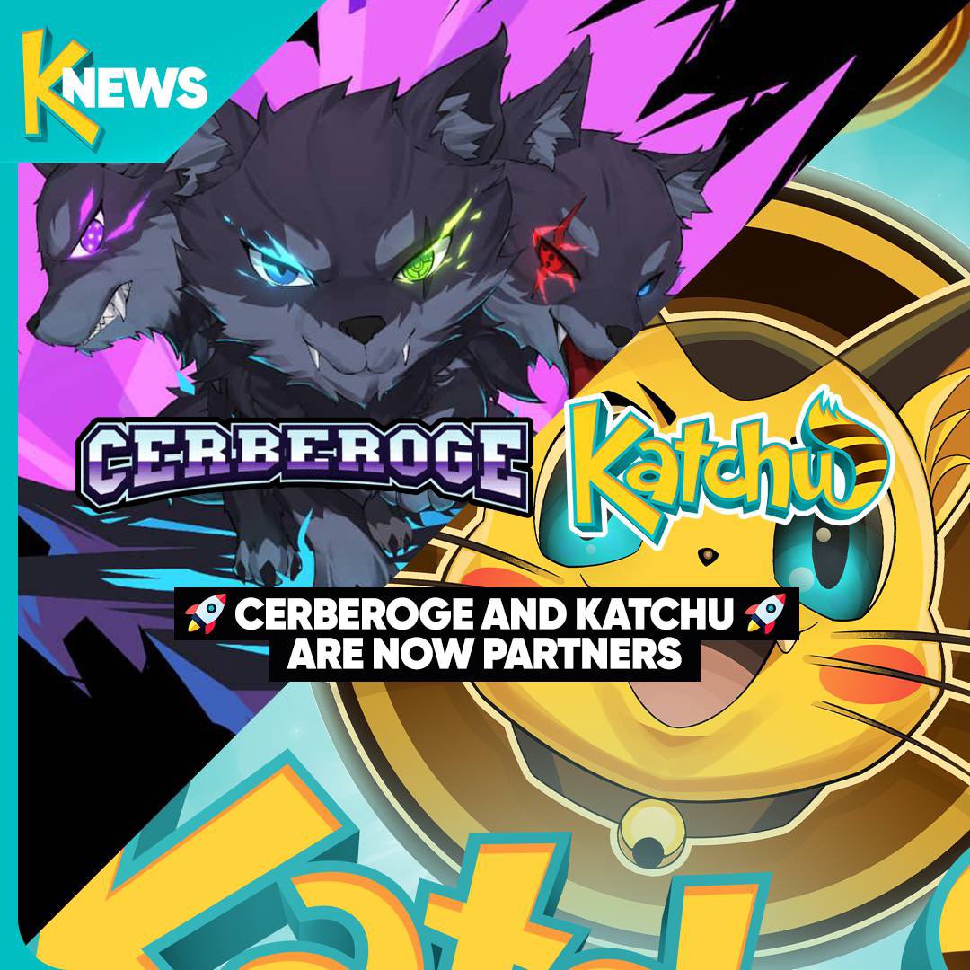 🚀 Exciting news ! 

Cerberoge is teaming up with Katchu for a long-term partnership ! <a href="/Level100Coin/">Katchu</a> 🤝🏻
Now, you can capture Cerberoge coins while playing their game and have a blast doing it in their TG 

t.me/KatchamemeSOL, 

t.me/KatchuSol

Plus their community