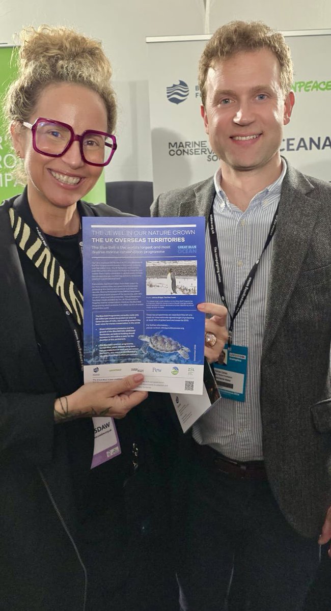 “The Jewel in our Nature Crown: The UK Overseas Territories”…check out that headline. Love it 💖!

Thanks <a href="/Bluemarinef/">Blue Marine Foundation</a> for your support as we protect some of the UKs most precious natural environment. 

<a href="/AdrianGahan/">Adrian Gahan</a> great to catch-up with you 🌊🪸🐠

<a href="/CIGOUK/">CIGO-UK</a> #CaymanIslands🇰🇾