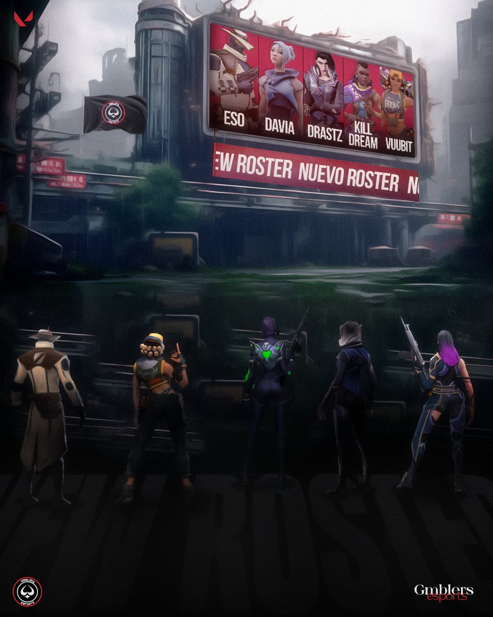 GMBLERS ESPORTS (@gmblers_) on Twitter photo Here's our roster for the upcoming Consolidation tournament🏆 !
Are you ready to bet on us 🎰?
🔫 <a href="/EsoVR/">Eso177</a>
🔫 <a href="/daviaval/">Davia</a>
🔫 <a href="/DrastZ_/">DrastZ</a>
🔫 <a href="/KILLDREAMST_/">KILLDREAMST</a>
🔫 <a href="/Vuubit/">FMG Vuubit</a>
🧠 <a href="/Ell_rtio/">Ell</a>
👨💻 <a href="/N1kL_/">N1kL 🇷🇺</a>
#BetOnGMB❤️🖤 #GMBwin
#VALORANT <a href="/LVPesVALORANT/">VALORANT Challengers Spain: Rising MediaMarkt</a> Here's our roster for the upcoming Consolidation tournament🏆 !
Are you ready to bet on us 🎰?
🔫 <a href="/EsoVR/">Eso177</a>
🔫 <a href="/daviaval/">Davia</a>
🔫 <a href="/DrastZ_/">DrastZ</a>
🔫 <a href="/KILLDREAMST_/">KILLDREAMST</a>
🔫 <a href="/Vuubit/">FMG Vuubit</a>
🧠 <a href="/Ell_rtio/">Ell</a>
👨💻 <a href="/N1kL_/">N1kL 🇷🇺</a>
#BetOnGMB❤️🖤 #GMBwin
#VALORANT <a href="/LVPesVALORANT/">VALORANT Challengers Spain: Rising MediaMarkt</a>