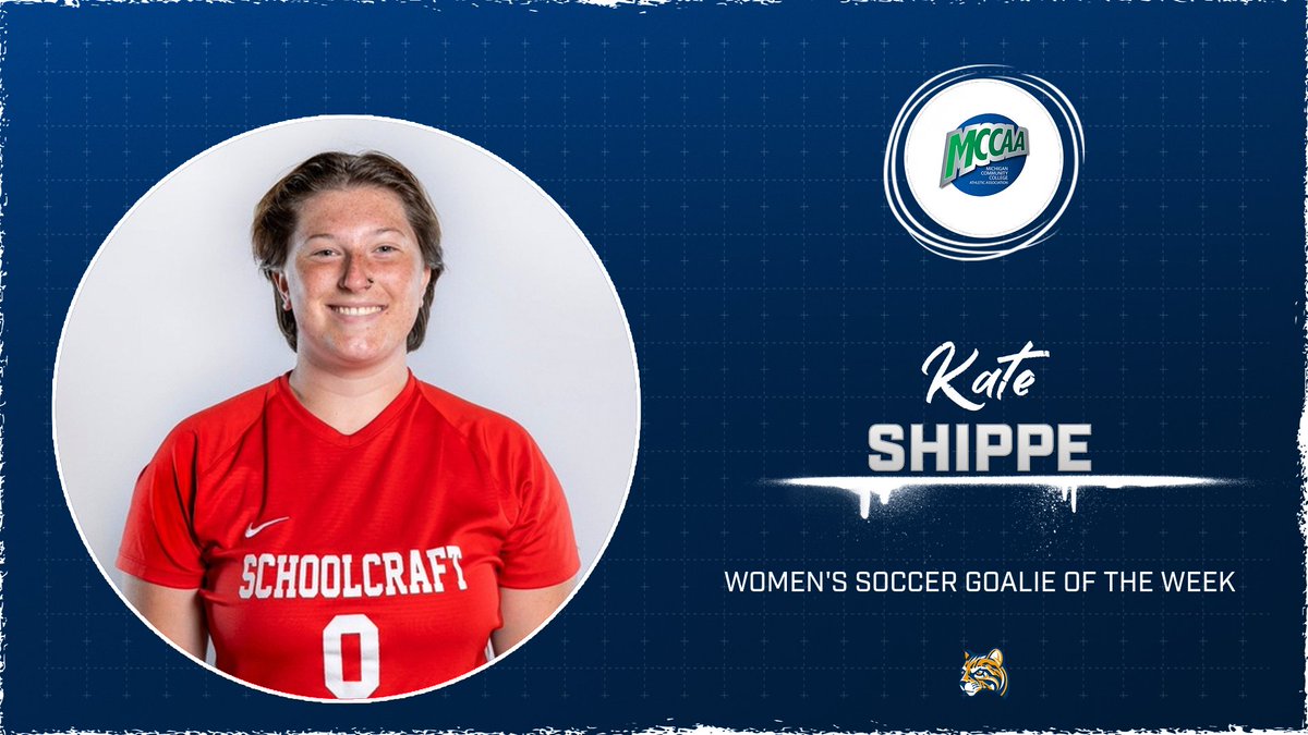 Goalie of the Week ⚽️

MCCAA Women's Soccer Goalie of the Week
Kate Shippe, @ScraftWsoccer 

Made 7 saves on the week, including a shutout over a DII Top 20 opponent!