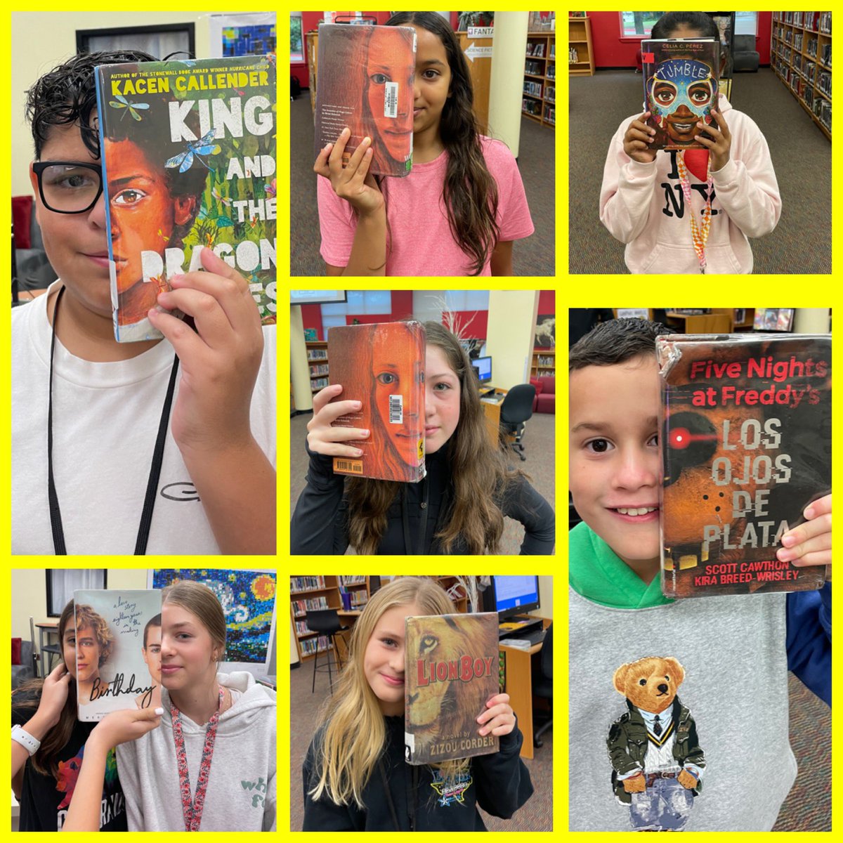 Renner MS Library (@rennerlib) on Twitter photo Future Ready classes visited the library this week for a fun book scavenger hunt! Here are some of the book faces that were created. <a href="/RMS_Mustangs/">Renner Middle School</a> <a href="/PISDlibraries/">Plano ISD Libraries</a> <a href="/Plano_Schools/">Plano ISD</a> #TeamPlanoISD #PoweredbyLearning Future Ready classes visited the library this week for a fun book scavenger hunt! Here are some of the book faces that were created. <a href="/RMS_Mustangs/">Renner Middle School</a> <a href="/PISDlibraries/">Plano ISD Libraries</a> <a href="/Plano_Schools/">Plano ISD</a> #TeamPlanoISD #PoweredbyLearning