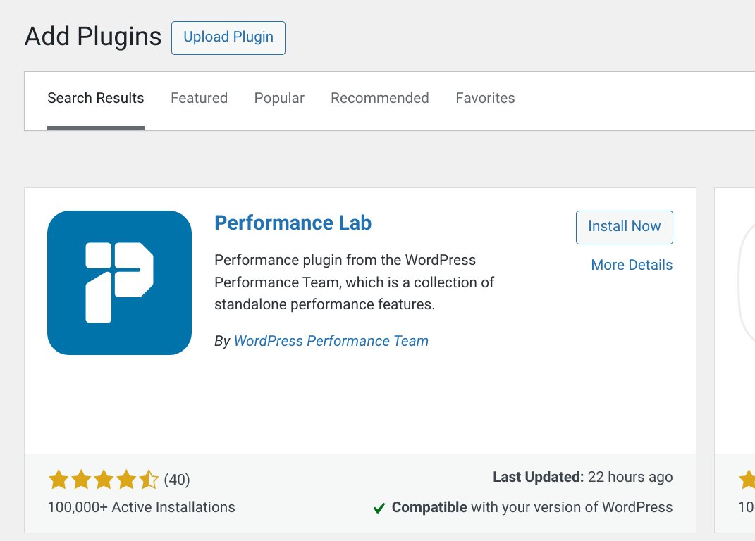 The WordPress Performance Team is looking for feedback to streamline the onboarding experience of the Performance Lab plugin.

We would appreciate it if would you took 5 minutes of your time to set up the plugin and share your feedback.

1/2