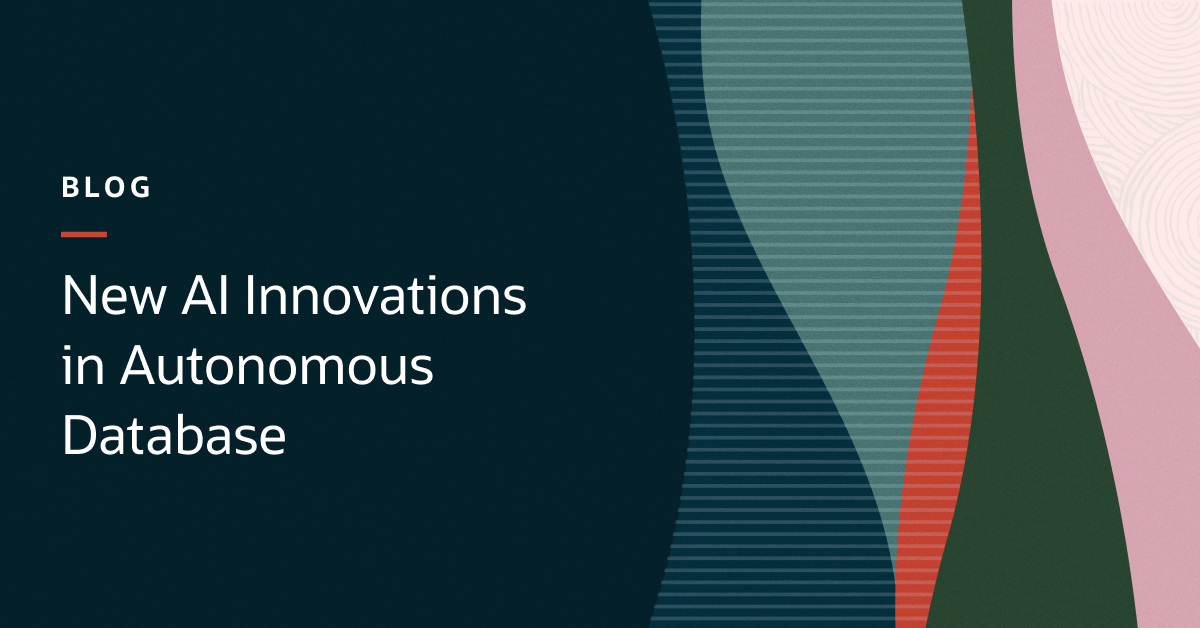 OracleExadata's tweet image. The future of enterprise application development is #GenDev. It’s now easier and faster to build apps that use AI-powered human language interfaces and human-centric data with #AutonomousDatabase.  social.ora.cl/6016o9qiu