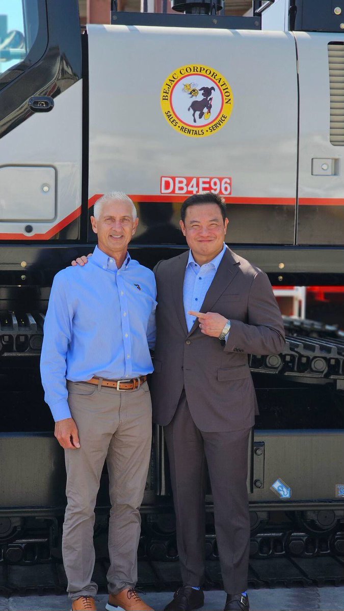 AEDSocial's tweet photo. AED welcomed @PhillipChenCA, Vice Chair of the Banking and Finance Committee, for a tour of @bejaccorp in Placentia. Thanks to former AED Chairman Ron Barlet and the Bejac team for discussing the equipment industry’s policy priorities and challenges in California. https://t.co/qY6WiPHx7S