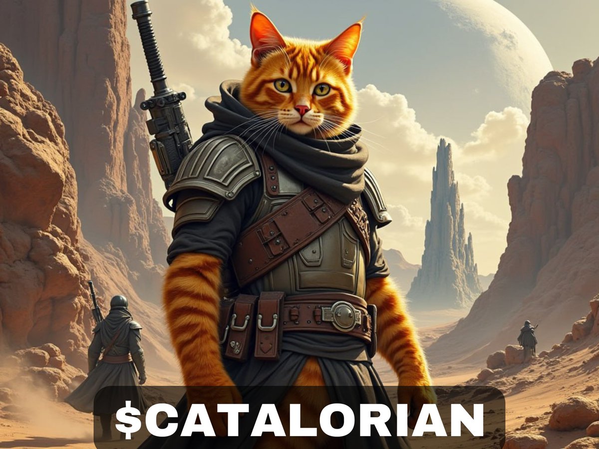 Crypto_Poff's tweet image. Aped #CATALORIAN the gladiator cat that live on Mars @CatalorianOGETH 
👉 Elon musk narrative 
👉 Based team and hyped community 
👉 Fresh Gem in the market, Law cap
#Bullrun2025 #X100 #ETH