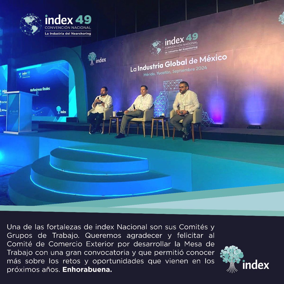 Convención Nacional index 2024 🇲🇽

Agradecimiento a Javier Ortiz del Comité de Comercio Exterior 🤝