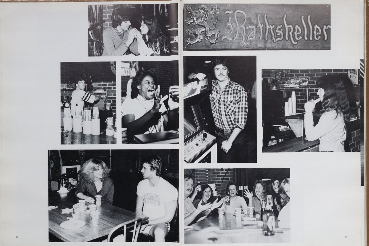 AdelphiU's tweet image. The Rathskeller, aka the Ratt, opened in the University Center basement as soon as it was completed in the fall of 1970. Today, we’re reliving the Ratt in photos—and we can’t wait to go Back to the Ratt on September 28. #AdelphiSpiritWeekend
