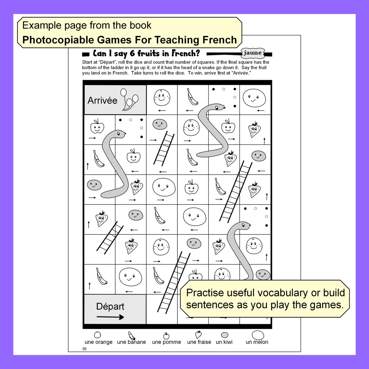 Looking for a new resource for your French lessons? Photocopiable Games For Teaching French is packed full of games which are colour coded for 3 ability levels. RRP £12.99 but currently on offer at this Amazon link for £11.52 amazon.co.uk/Photocopiable-…  #FrenchKS2 #FrenchKS3 #French