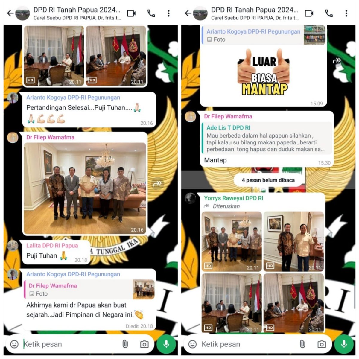 j3ck___'s tweet photo. DPD RI itu Netralitas harus dijunjung tinggi menjaga Kewibawaan dan Marwah dari daerah masing2!!
Calon pimpinan DPD RI kok meminta restu ke Presiden terpilih nanti malah dikira presiden terpilih ikut cawe-cawe .
ini Prabowo cawe2
#filep #yoris #dpdri https://t.co/7lbc48CakS