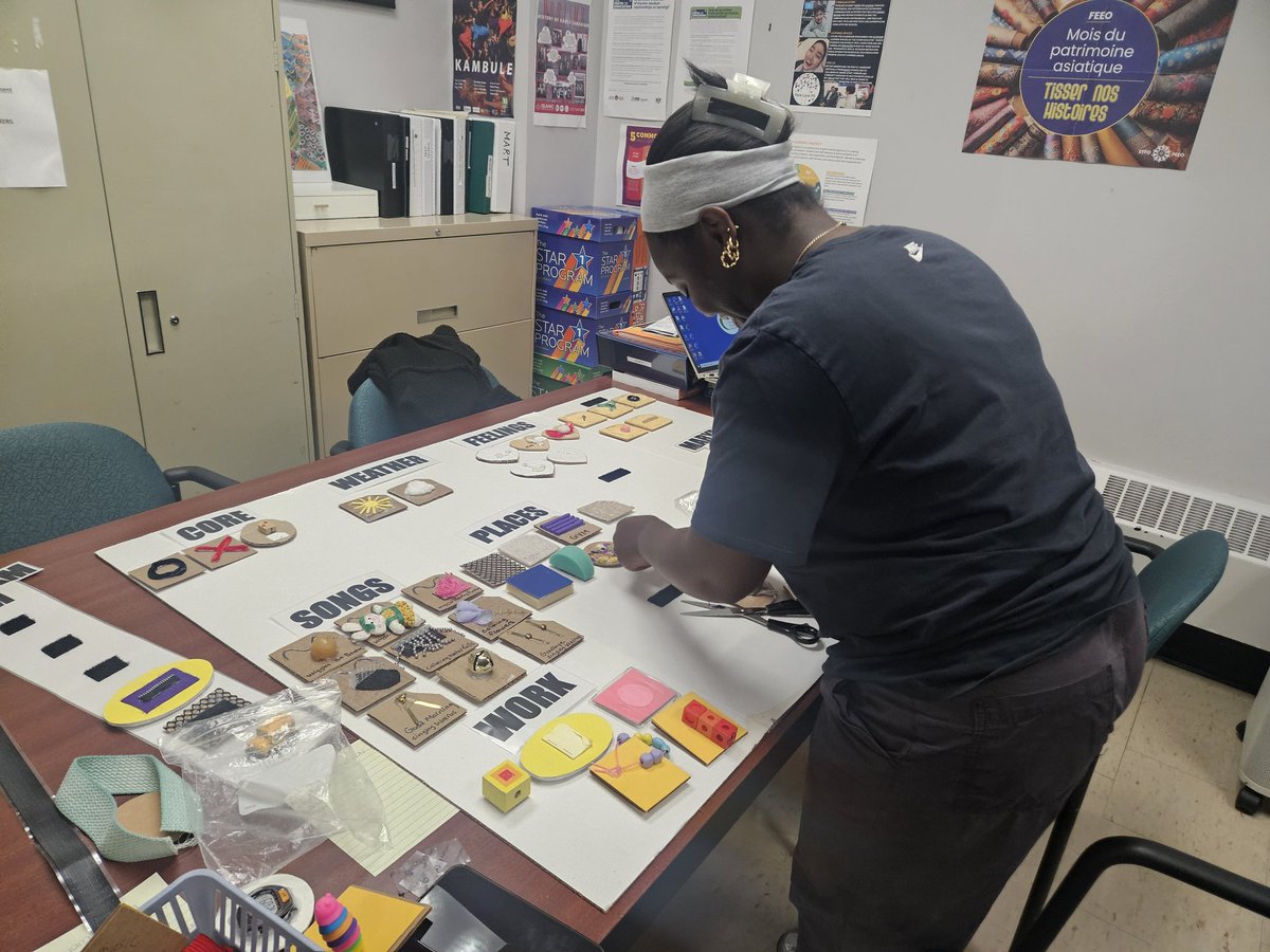 TDSB_ParkLane's tweet image. Building a tactile symbol board for our student and reflecting on how others might also benefit from it!  #Universaldesign #BLV