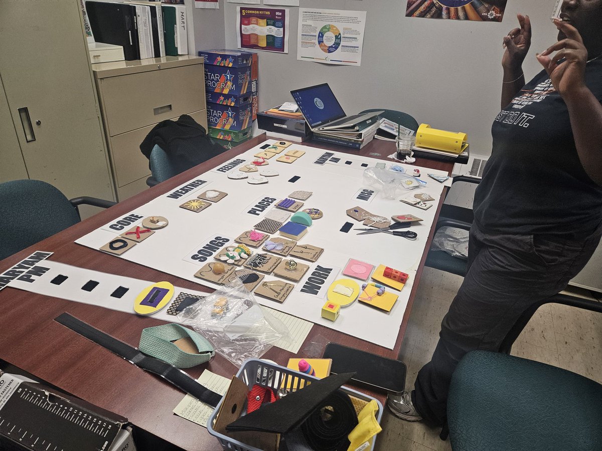 TDSB_ParkLane's tweet image. Building a tactile symbol board for our student and reflecting on how others might also benefit from it!  #Universaldesign #BLV
