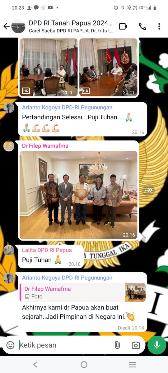 j3ck___'s tweet photo. DPD RI itu Netralitas harus dijunjung tinggi menjaga Kewibawaan dan Marwah dari daerah masing2!!
Calon pimpinan DPD RI kok meminta restu ke Presiden terpilih nanti malah dikira presiden terpilih ikut cawe-cawe .
ini Prabowo cawe2
#filep #yoris #dpdri https://t.co/7lbc48CakS