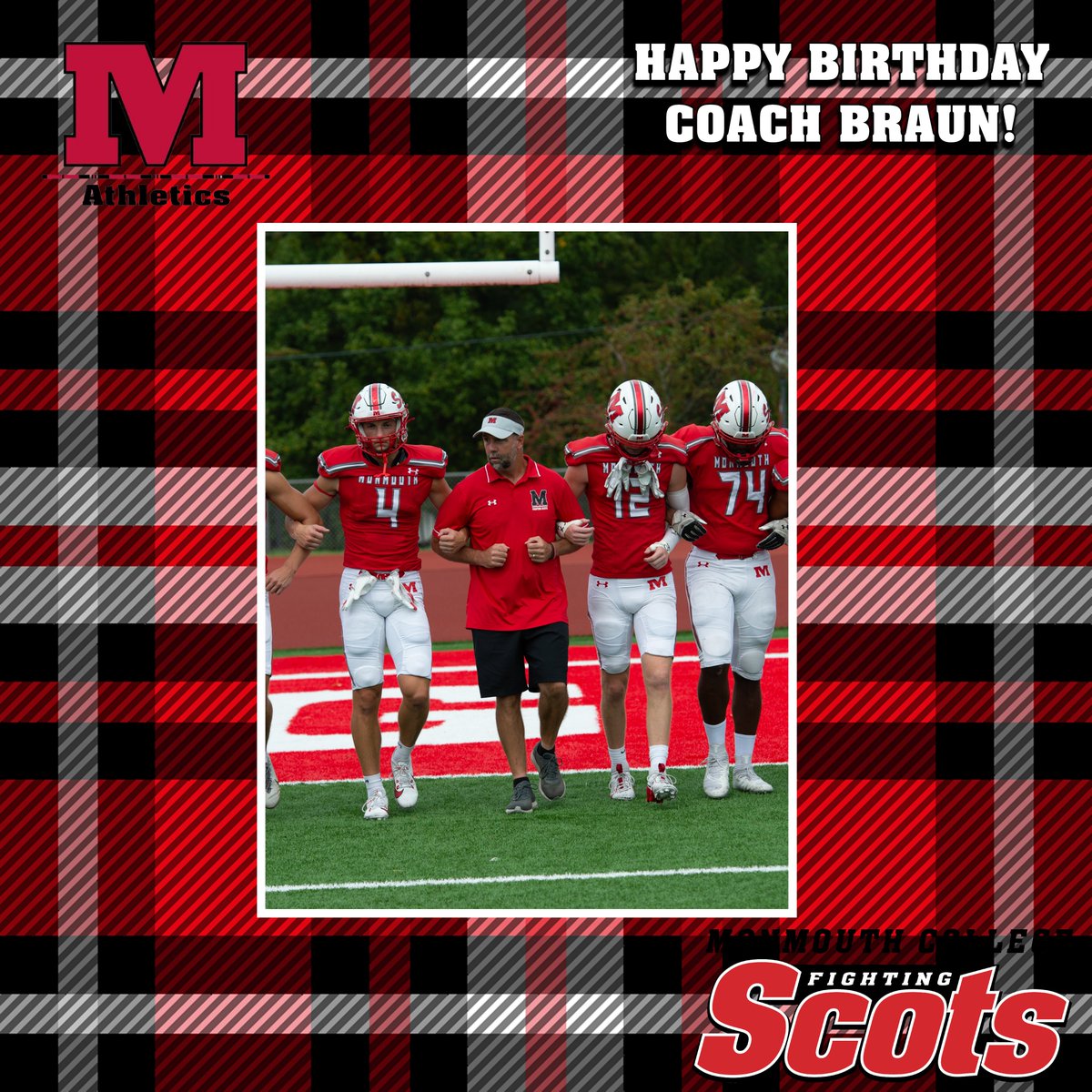 Join us in wishing <a href="/RollScotsFB/">Monmouth College Football</a> head coach <a href="/MCBraunyBoy/">Chad Braun</a> a very happy Birthday!! #RollScots <a href="/MonmouthCollege/">Monmouth College</a>