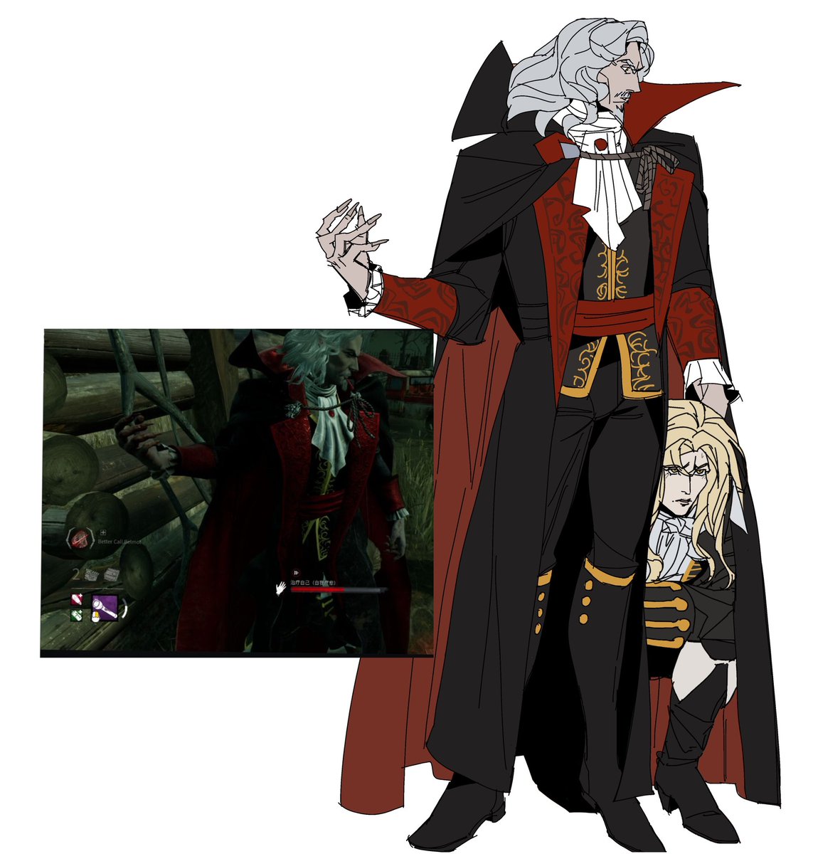 Diana86429261's tweet photo. #Castlevania #DeadbyDaylight #Alucard #Dracula 🥰 https://t.co/5gz97stcQ5