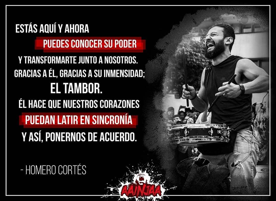 Siempre acompañados del poder del tambor del TAMBOR 🤟🏻🥁
#Aainjaaimparable #homerocortés #Tamboraainjero