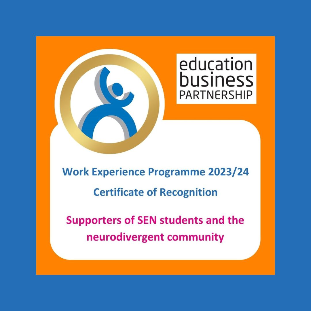 ⭐Work experience employers providing fantastic support to SEN and neurodivergent students ⭐

Thank you so much to you all! 🙌💫

The library at <a href="/RegentsOx/">Regent's Park College</a> 
<a href="/TheStoryMuseum/">The Story Museum</a> , Oxford
<a href="/basbooksathome/">BAS Ltd (Books)</a>, Newbury
Weavers Walk Coffee Shop, Newbury

#workexperience