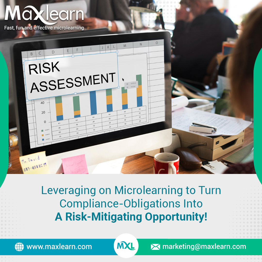 maxlearn_global's tweet image. Empower your workforce with microlearning for COMPLIANCE in a regulated market. Discover how it minimises risks and enhances performance. Read more now! maxlearn.com/blogs/risk-mit… 
#compliancemicrolearning #compliance #ComplianceMatters #complianceexperts