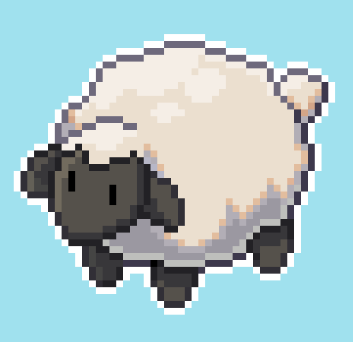 teliivision's tweet image. felt like messing with pixels, have some little farm guys